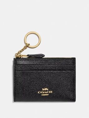 Coach Mini Skinny Id Case In Signature Canvas